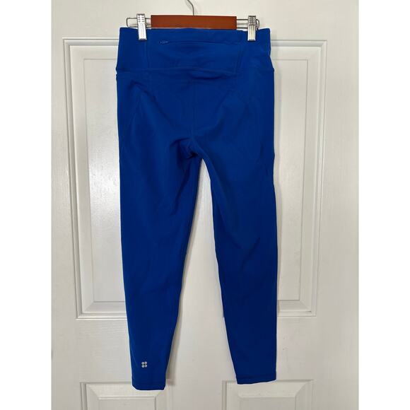 Sweaty Betty Leggings Small Lightning Blue High Rise Power 7/8 Workout Pants NWT - Picture 5 of 9